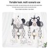 Happy Monkey Black & White Baby Rattle and Stroller Wind Chime