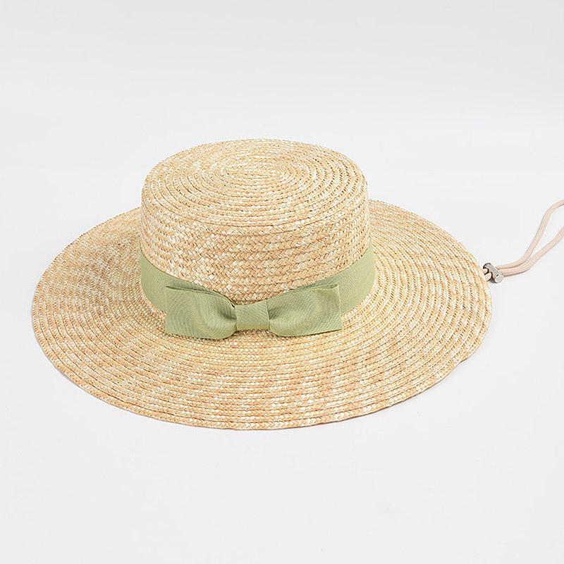 Luxury Women Men Brim Boater Hat Gatsby Straw Hat Designer Bow Chin Strap Beach Sun Hat Church Summer Fedoras UV Protection Hats