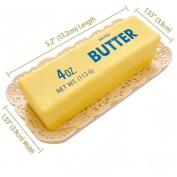 Butter Squishy Stress Toy, Shop Like a Pro, 13cm, Slow Rising Effect, Silicone 2PCS