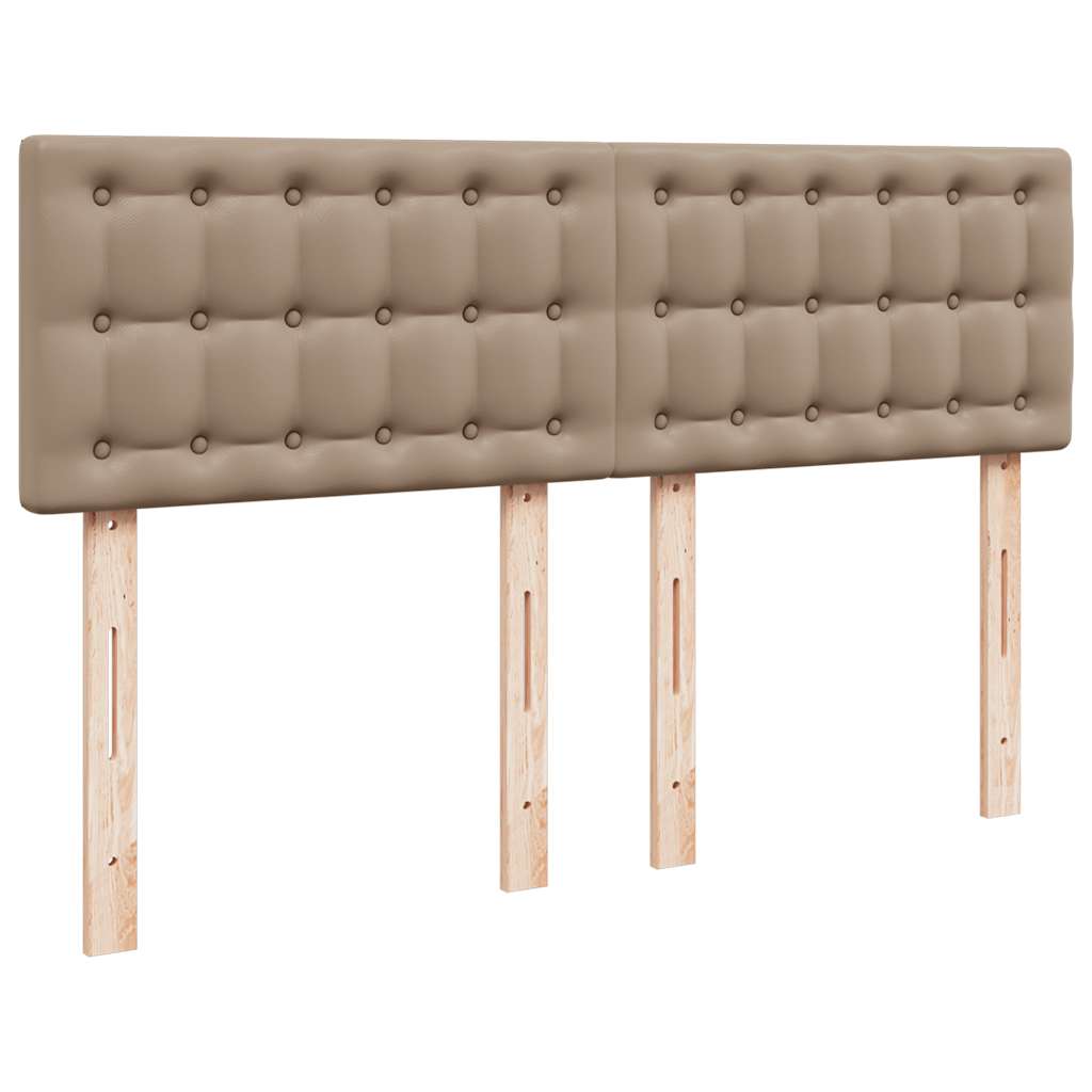 Ottoman Bed with Mattress Cappuccino Brown 140x190 Cm Faux Leather