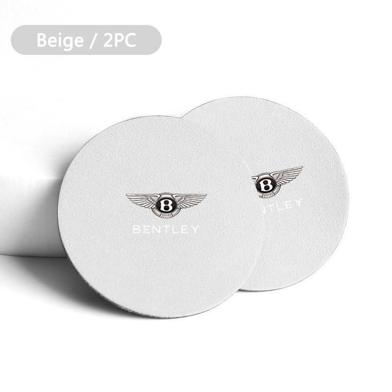 Car Styling Coaster Mat Water Cup Non-Slip Pad For New Bentley Flying Spur Continental GT Bentayga Mulsanne Auto Accessories