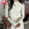 Langsha Women's Long Sleeve Round Neck Slim Fit Basic Tee