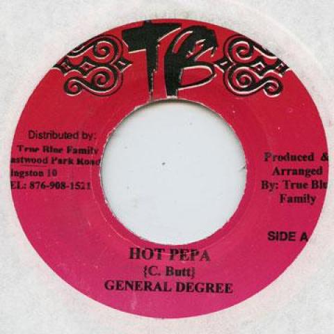 

7inch Record GENERAL DEGREE - Hot Pepa TB 2000 Jamaica Reggae, Ska & Dub