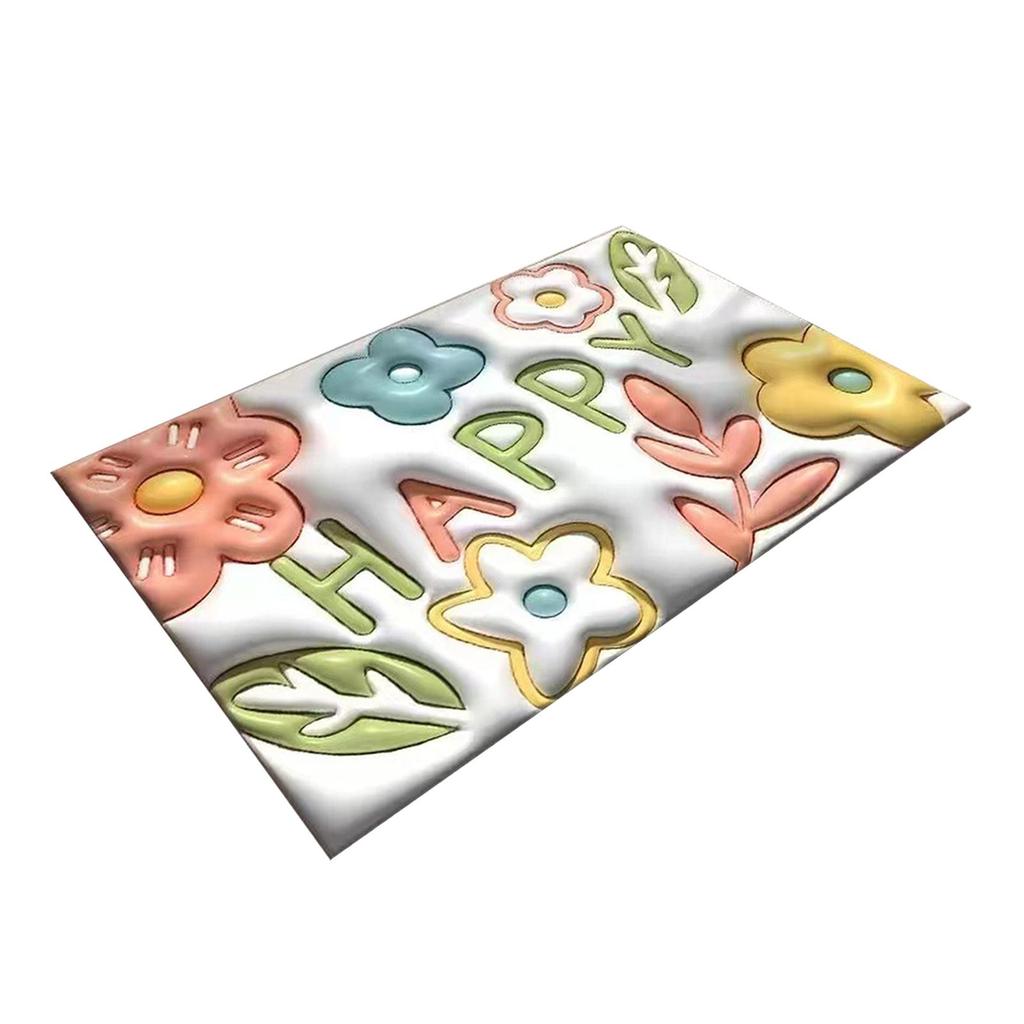 Shower Rug Door Mat Kitchen Carpet Water Absorbent Bathroom Floor Mat Non Slip Quick Dry Soft Area Rug for Indoor Outdoor
