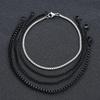 4Pcs/Set Stainless Steel Fine Chains Charm Bracelets for Men Women Casual Simplicity No Fading Waterproof Jewelry Accessories
