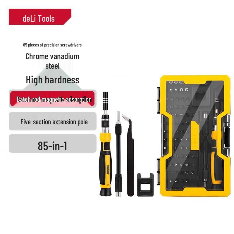 

Deli 85-in-1 Precision Repair Tool Kit CN plug (adapter included)