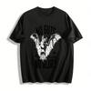 No Guts No Glory Bat Print City Hunter Cool Graphic Sweatshirt Pure Cotton T-shirt