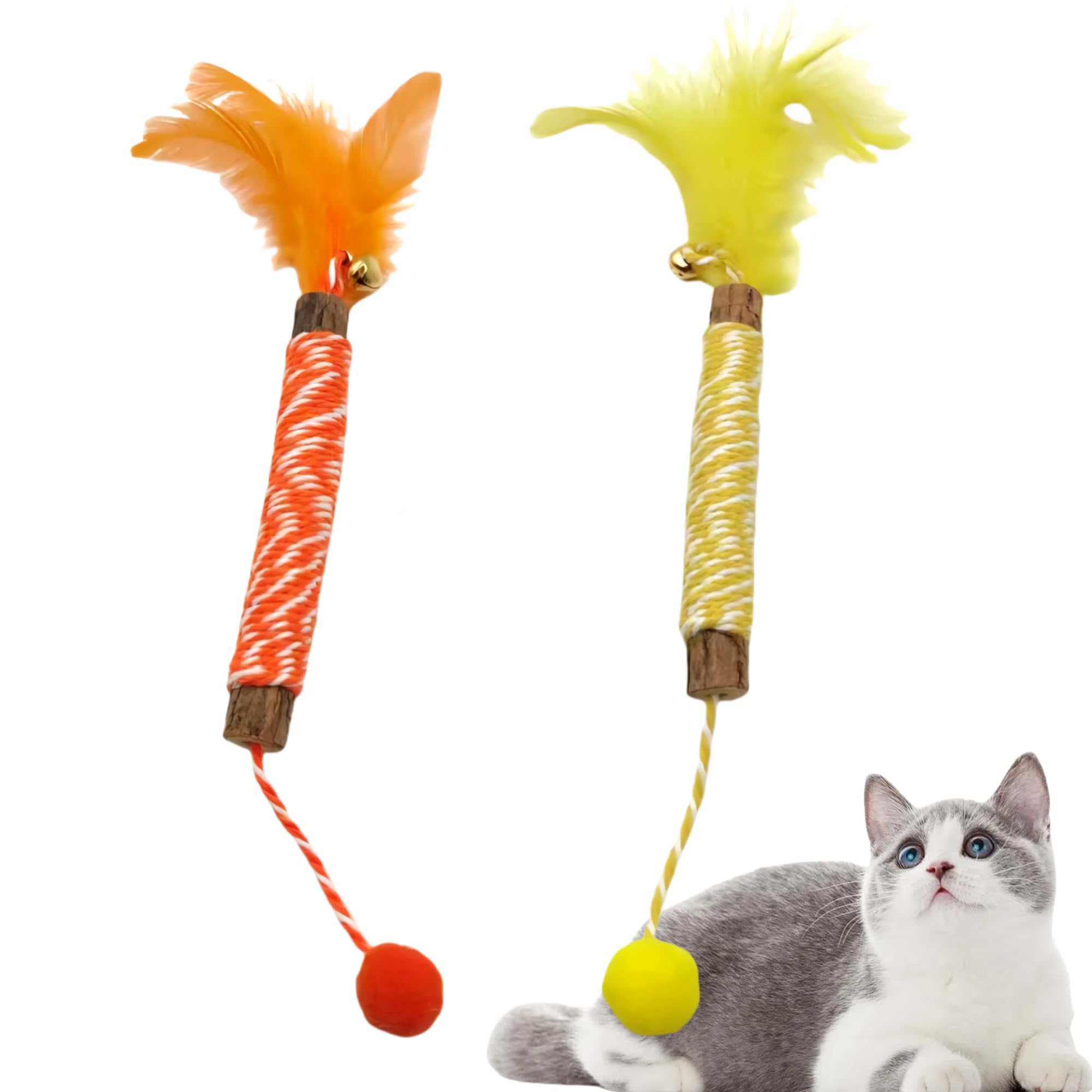 

ULcomlife Cat Chew Cat Teeth Brushing Mini Ball x Healthy Teeth Chew Toy for Kittens and Multiple Easy to Enjoy Even for Natural Richly Fragranced