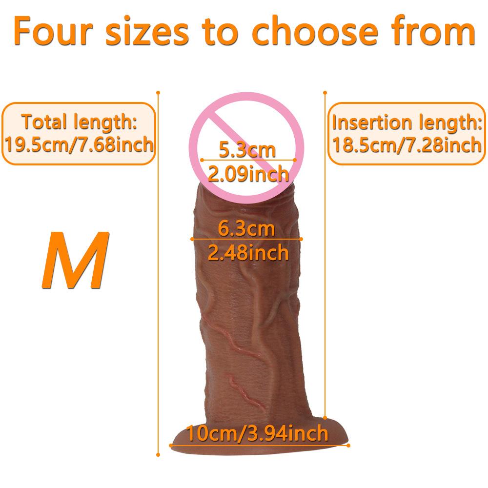 Alien Egg Free Plus Large Soft Silicone Brown Simulation Penis Female Masturbation Harem Adult Sex Toy
