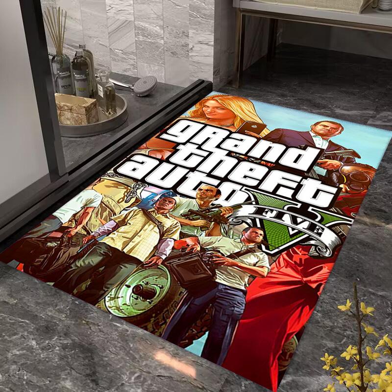 Grand Theft Auto V: Приключения ковровые напольные коврики Декор для дома Украшение для общежития Подушка для офисного кресла Искусство