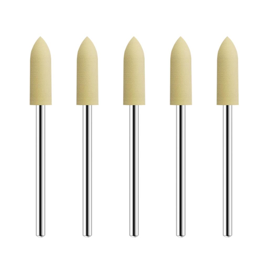 5 Bucăți Cauciuc Silicon Lustruitor de Unghii Cauciuc Bit de Freză pentru Unghii Freză Siliconică de Lustruire Buffer Polizor pentru Mașină Electrică