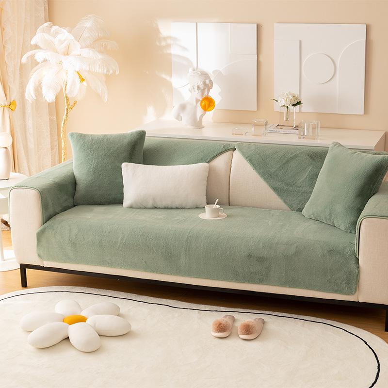 

Торопливый Современный Европейский Высококлассный Роскошный Утолщенный Плюшевый Чехол для Дивана Однотонный Хорошее Ощущение Руки Полотенце Коврик Противоскользящий Эркер 70x70