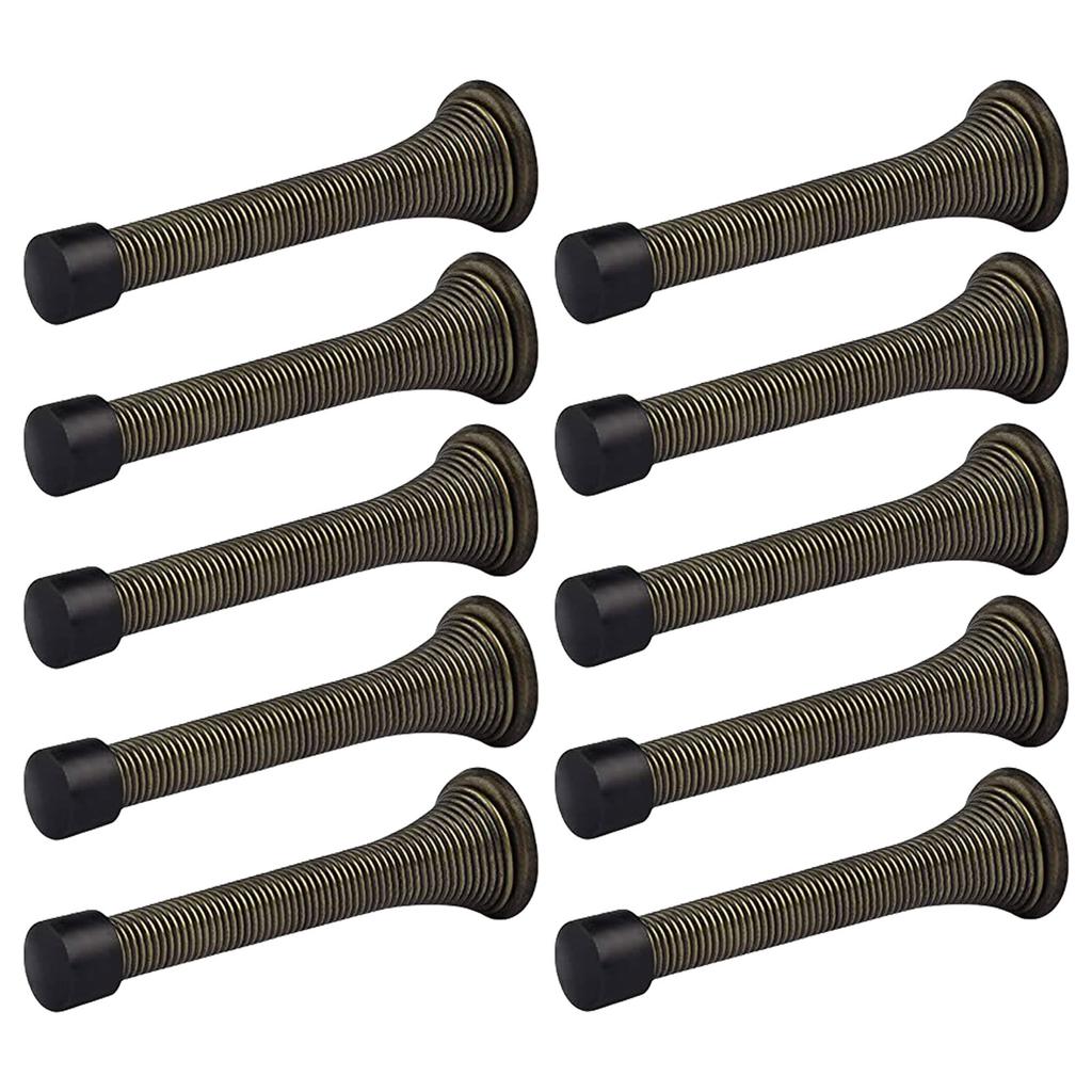 US Type Spring Door Stop set 85mm Child Friendly Spring Door Stops Simple Install Prevents Door Slamming in Any Setting
