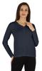 Inkmeso Solid Button Henley T-shirt For Women  S Casual Basic  Long Sleeve  Tee