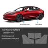 For Tesla Model 3 Highland 2024 Front Door Rear Door Extended Protective Film Invisible Car Clothing TPU Lamp Film SetDecoration