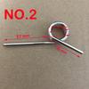 5pcs  Spring   Steel with Nickel  Torsion Springs  2.0/3.0mm Wire  Tensioning Torsion Spring