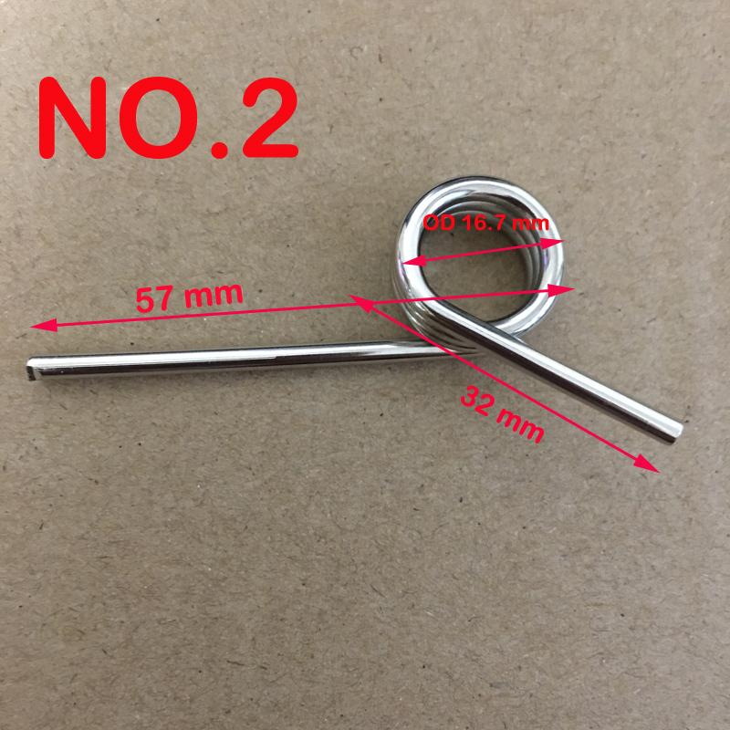5pcs  Spring   Steel with Nickel  Torsion Springs  2.0/3.0mm Wire  Tensioning Torsion Spring