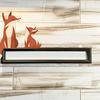 1 Set Wooden Fox Door Corner Decoration Mother Little Fox Door Frame Sign Forest Animal Front Door Edge Topper Sitter Ornament
