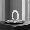 Fruit Tray with Handle Polished Metal Dish Reflective for Dining Table, Tabletop