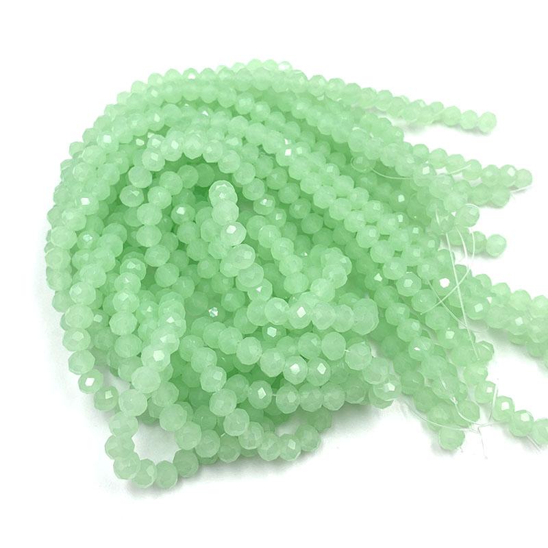 Crystal Beads 2 3 4 6 8mm Rondelle Loose Spacer Blue Glass Beads for Jewelry Making Bracelets Supplies Necklace DIY Accessories