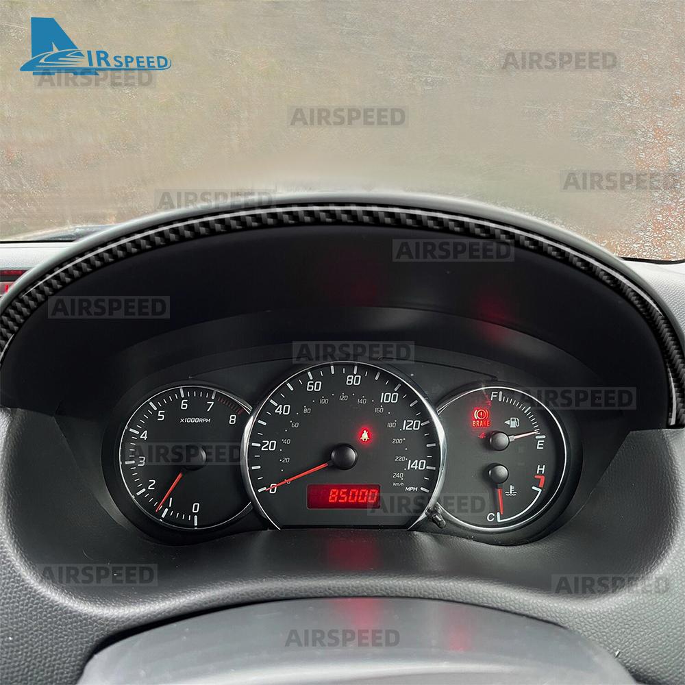 Real Soft Carbon Fiber Sticker For Suzuki Swift ZC31S 2005 2006 2007 2008 2009 2010 LHD RHD Car Speedometer Frame Interior Trim