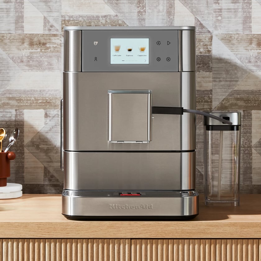 Kitchenaid Kf7 Automatische Kaffeemaschine Kitchenaid Farbe: Gebürsteter Edelstahl