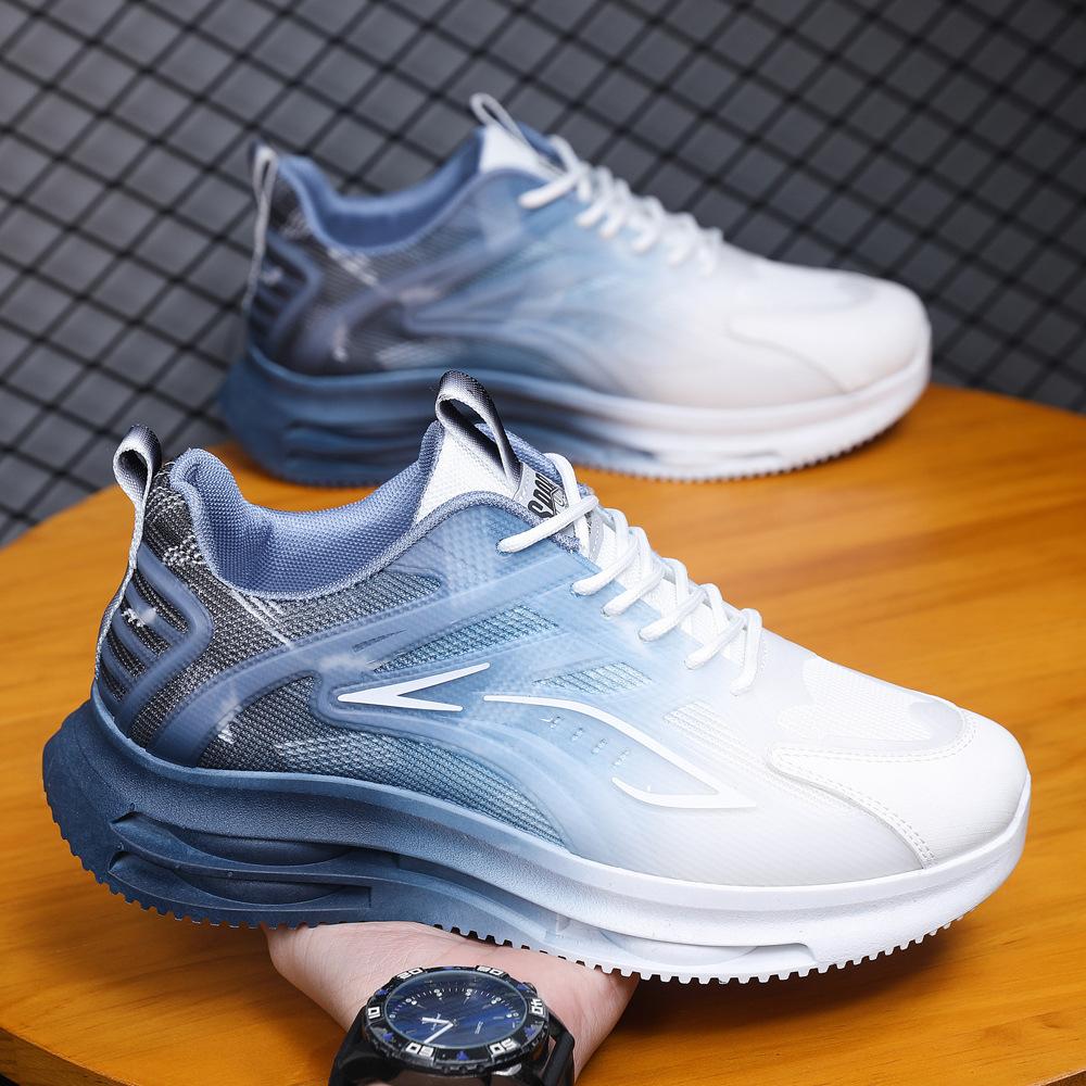 Frühling Neue Herrenschuhe Plateau Trendige Freizeitschuhe Fly Woven Mesh Sportschuhe Herren Laufschuhe