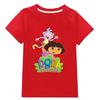 Dora Bambini Abbigliamento Cotone Bambine Manica Corta Capispalla Estivi Bambini T-shirt Carina Bambini Top Casuali