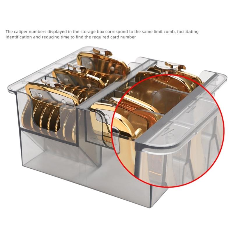 Practical Plastic Clippers Guard Holder Designed To Prevent Loss And Damage Storage Box For Barbers And Home Use