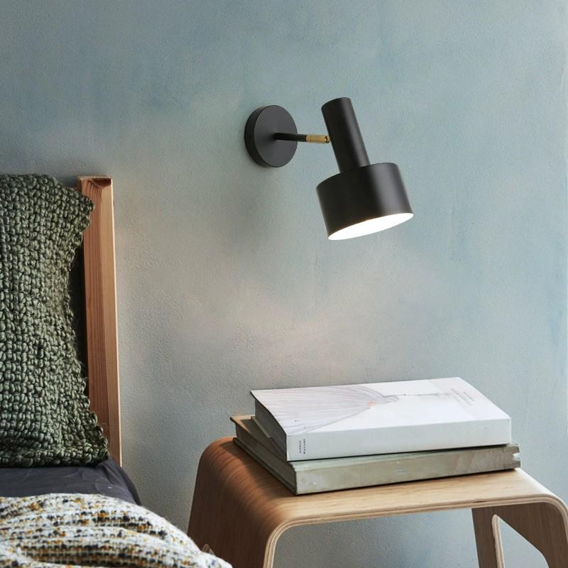 Nordic Minimalist Metal Wall Lamp for Bedroom, Living Room, and Hotel Rooms