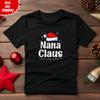 Nana Claus Christmas Mens T Shirt Mens Womens Tees Top Short Sleeve Printed Santa Cap Funny Tee Tops