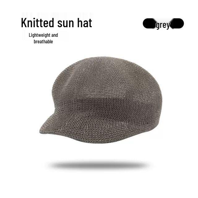 

Women s Korean Style Summer Beret: Versatile, Breathable Sun Hat for Travel - Trendy Duckbill Octagonal Straw Hat with UV Protection.