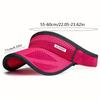 1Pc Mesh Visor Sun Hat For Running, Lightweight, Unisex, Outdoor Summer Sports Cap With Extended Brim, Breathable Sports Style