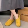 Fashion Flats Mules Shoes Women Suede Slingback Slippers Fashion Sandals New Outdoor Beach Dress Slides Casual Cozy Female Zapatillas