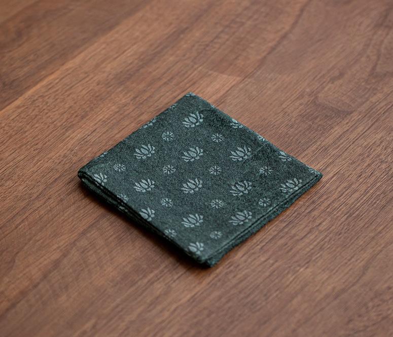 Chinese cotton and linen fabric coaster tea ceremony accessories tea mat tea towel household small square towel tea