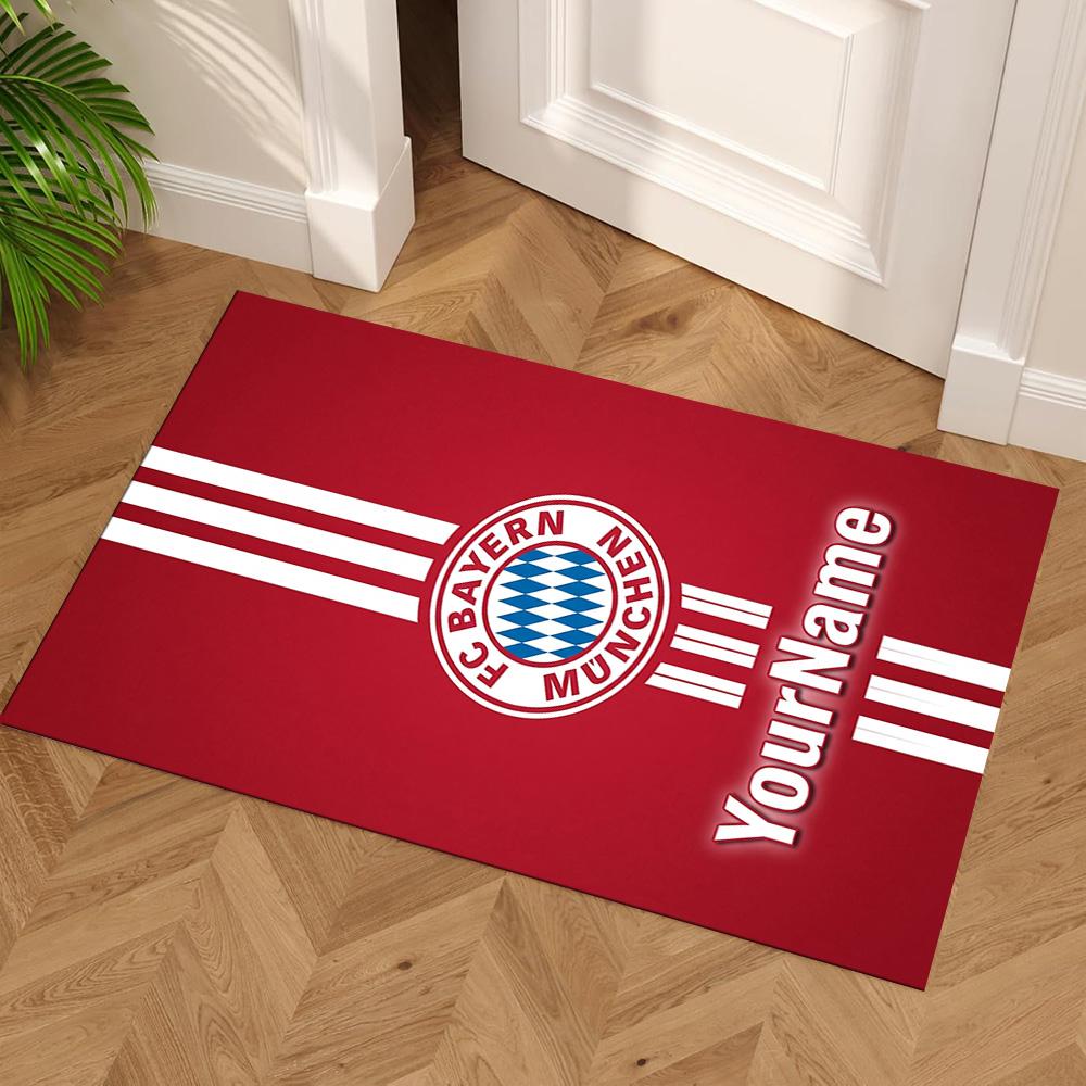 Bayern Munich Customize Text Floor Rug Office Rug Suitable for Playrooms Living Rooms Outdoor Study room Anti-slip Rug Office home decor
