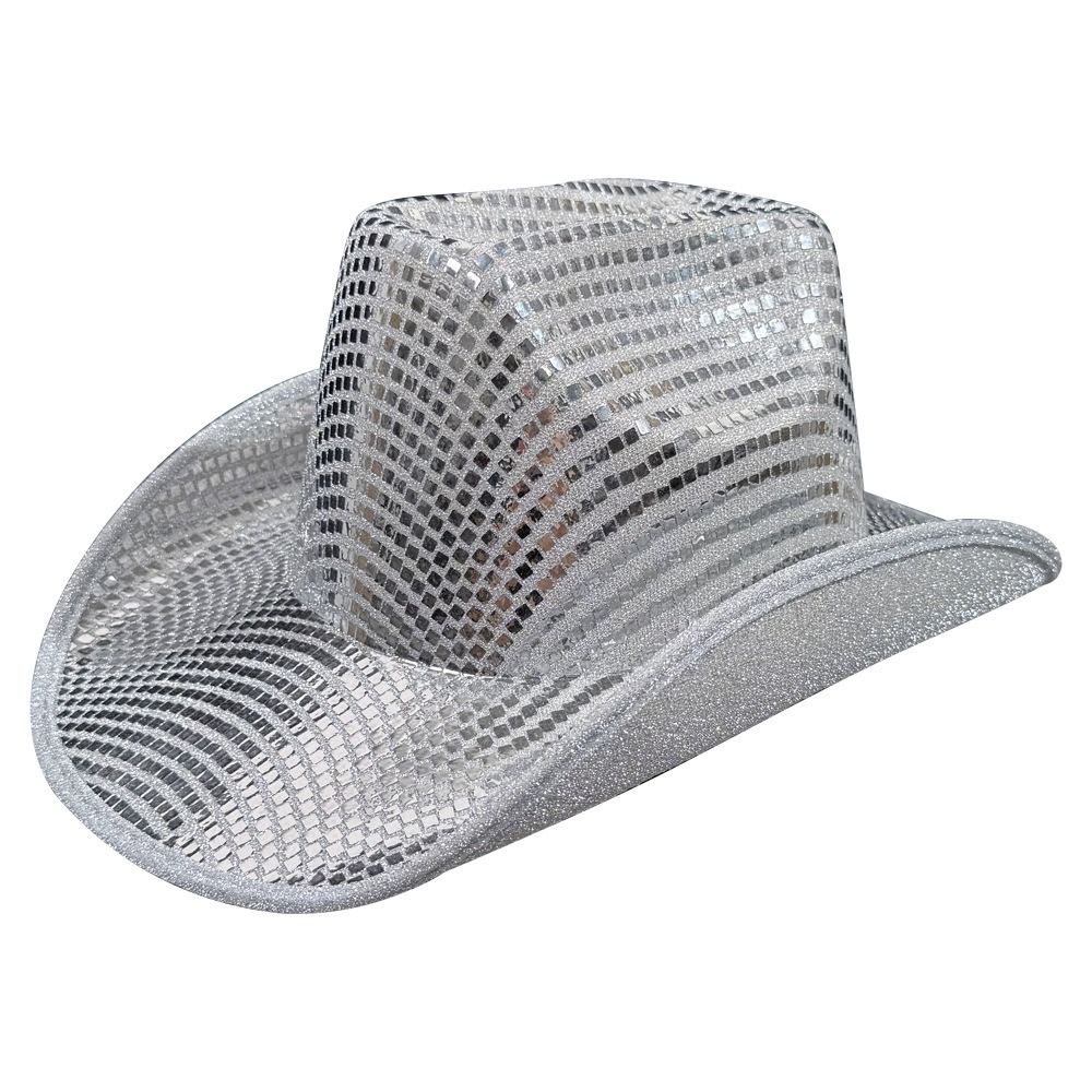 Glänzender Pailletten Western Cowboyhut Gold Cowgirlhut Mode Sommerhut Reisen