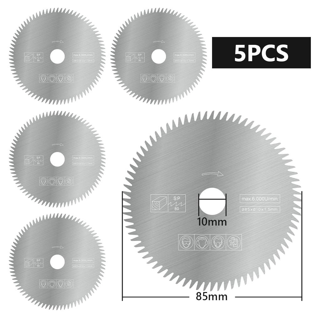 CMCP 85x10/15mm 80T Mini Disc de Ferăstrău Circular Disc Electric de Tăiere Disc pentru Tăiere Lemn/Metal Accesorii Scule Electrice
