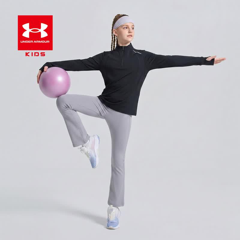 Under Armour Kids' Stand Collar Long Sleeve Sport T-Shirt