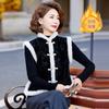 Chinese Cheongsam Vest Top Autumn and Winter Fashion Versatile Velvet Thickened Sleeveless Vest Jacket