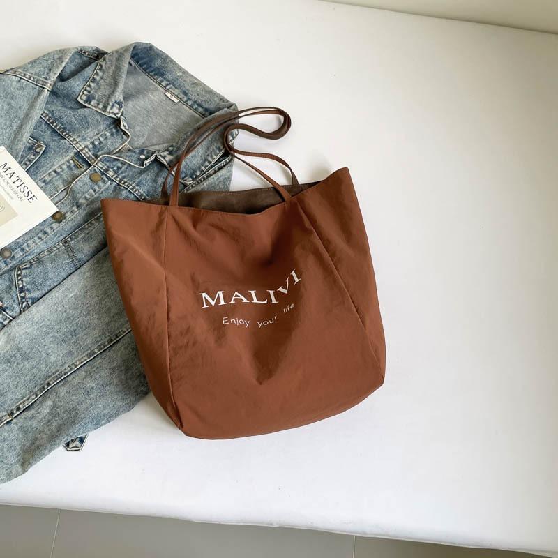 Leopard Print Canvas Bag Women's Autumn New Fashion College Style Tote Bag Casual Shoulder Large Capacity Cloth Bag