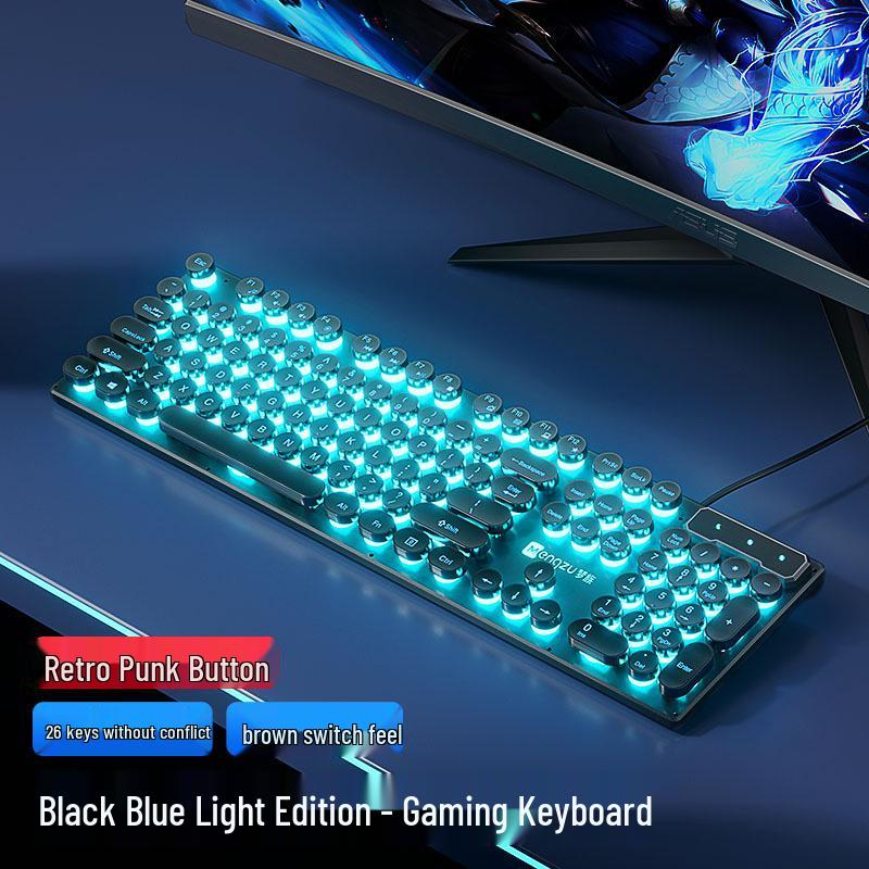 

True Silent Mechanical-Feel Gaming Keyboard, Mouse & Headset Set