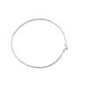 Korean Style S925 Sterling Silver Minimalist Necklace - Trendy Shimmering Italian Chain for Women