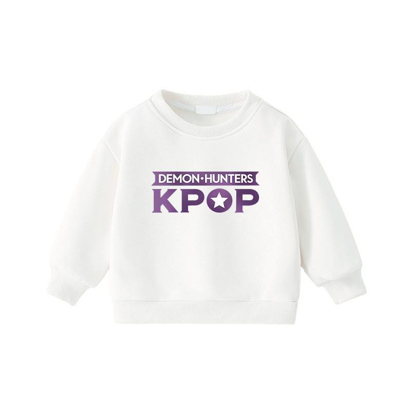 Girls Kpop Hunters Rumi Zoey Mira Long Sleeves Sweatshirt For Children Kids 110cm белый
