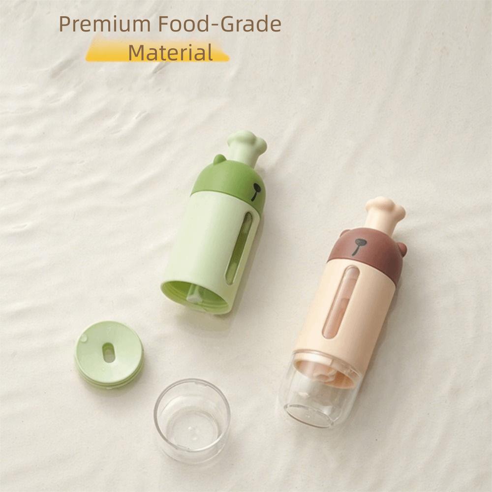 2Pcs Sealed Quantitative Seasoning Bottle Dustproof Spice Container Practical Salt Organizer  BBQ
