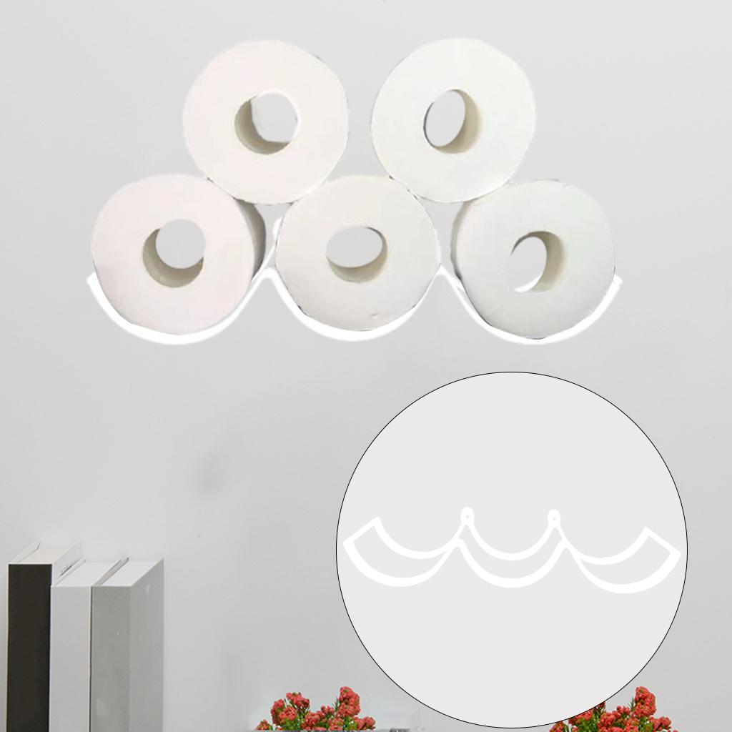 

Iron Metal Toilet Paper Holder Wall Mounted Tissue Rack Stand Bathroom Storage Basket Organizer for Home Decoration
