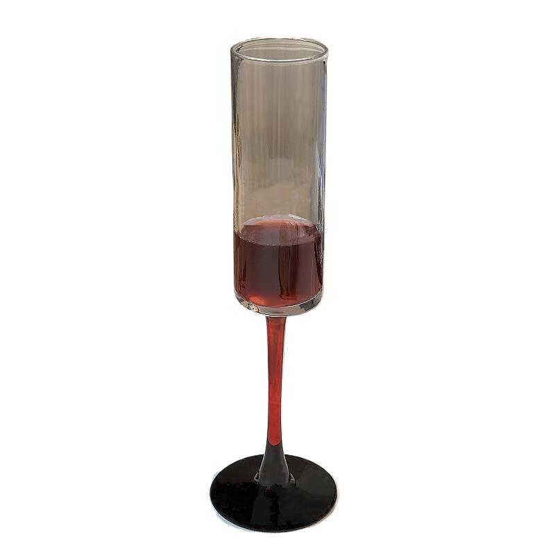 Christmas red rodblack rod champagne glass feeling slightly drunk glass red wine glass tall cocktail glass sparkling wine glass