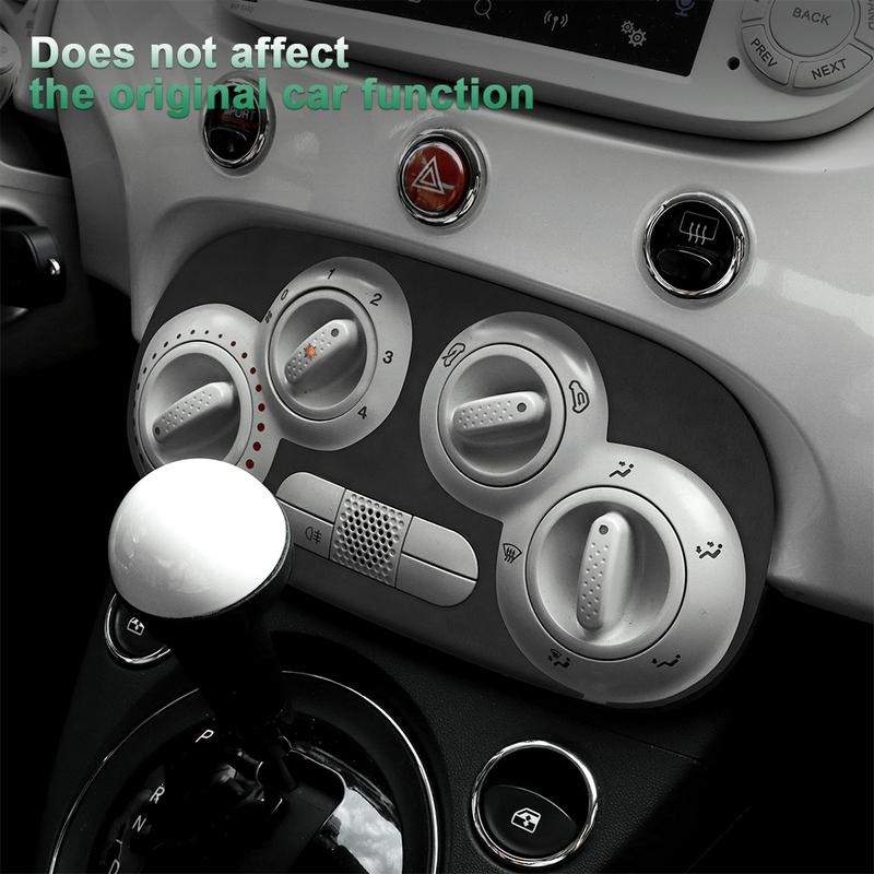 for Fiat 500 Abarth 595 2012 2013 2014 2015- Made of Alcantara Suede Sticker Central Ac Panel Trim Car Interior Accessories