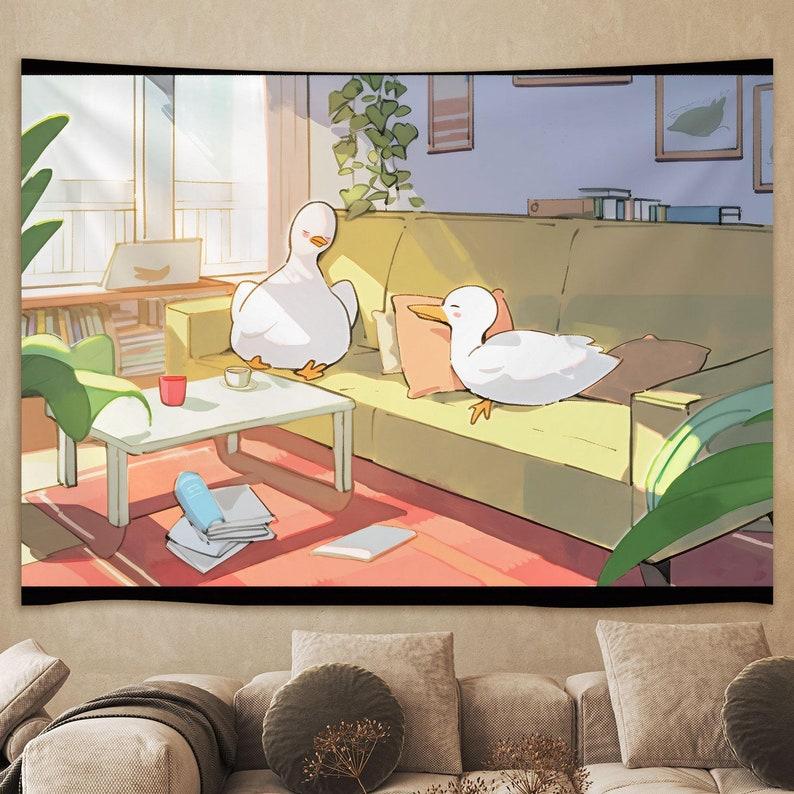 Cute duck tapestry 75x100