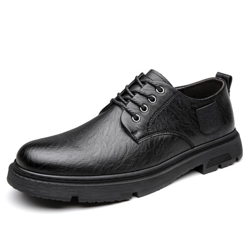 Casual Leather Shoes Men's Tooling Shoes Spring New Fashion Trend Men's Single Shoes